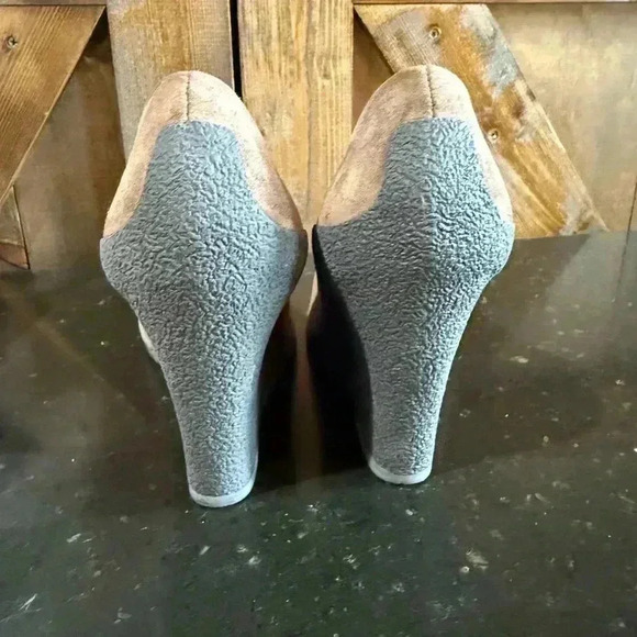 Michael Kors Brown Suede Wedge Heels Size 10 - Picture 6 of 8